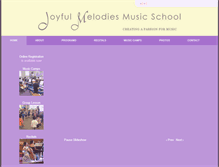 Tablet Screenshot of joyfulmelodies.com